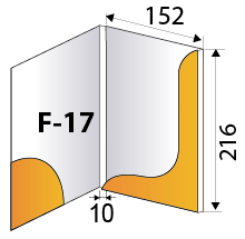 Папка F-17 схема с размерами